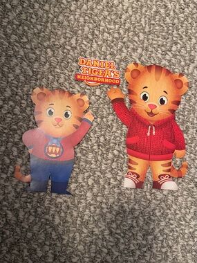 Red Daniel Tiger Character Cutouts  - 2 Pieces for crafting or playing
